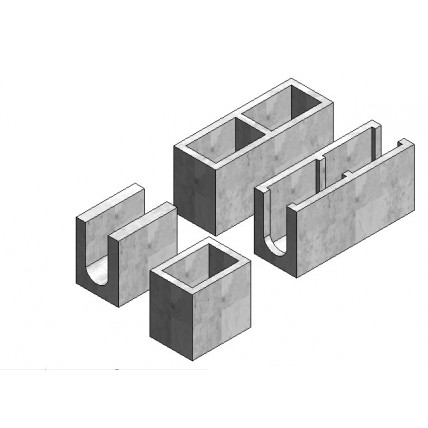 Download blocos de concreto Revit